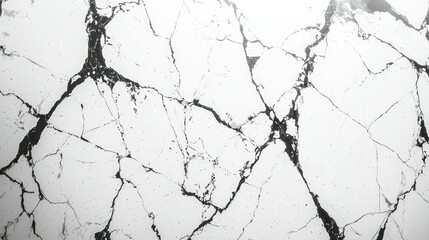 Obraz premium Cracked white marble texture background (1)