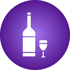Alcohol icon single vector illustration