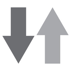 Obraz premium Arrow up icons. Set of curve rise increase arrows. Growth pictogram isolated. Vector illustration.