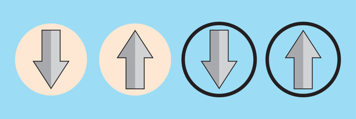 Swipe icon set. Swipe up arrow icons. Arrow buttons for social media. Scroll pictogram. Web icons. Vector illustration.