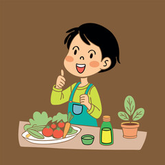 child eating fruit