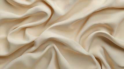 Obraz premium Soft, flowing beige fabric. Draped luxurious textile with subtle texture. Perfect for fashion or design projects.