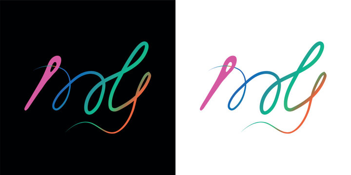 Creative Needle and Thread MTJ logo. Creative MTJ clothing logo design. MTJ Logo Design, Inspiration for a Unique Identity. Modern Elegance and Creative Design. 