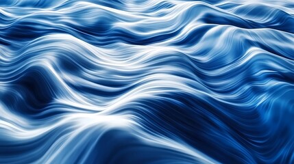 Luxurious silk texture resembling gentle ocean waves in dark blue hue during a calm evening atmosphere