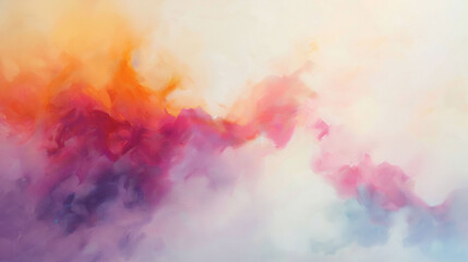 Abstract flow of pastel paint blending in a smooth pattern
