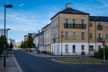 Fototapeta premium Residential estate street view in England UK