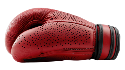 Boxing action with red gloves sports arena equipment photography dynamic environment