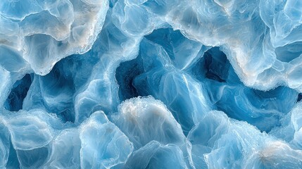 Obraz premium Glacial Ice Cave, Arctic, Blue Texture, Abstract Background, Design