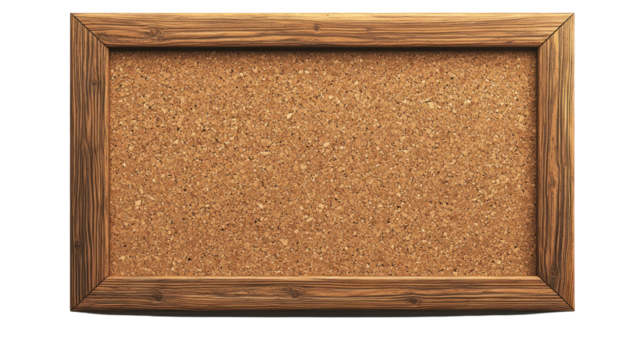 Cork board displaying notes office workspace image indoor eye-level organization