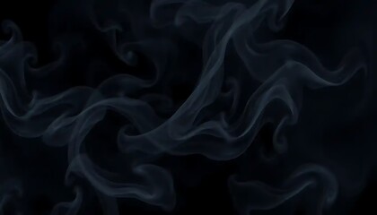 Obraz premium Dark Smoke Swirls Abstract Background Image