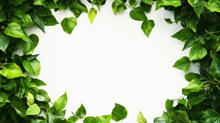 Lush Green Foliage Framing a Vibrant Heart-Shaped Patch of Leaves in a Serene Garden Setting