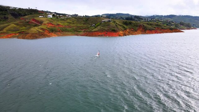 sunset at lake calima colombia