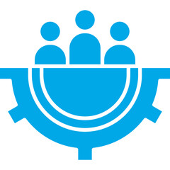 Management Team icon single vector illustration