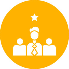 Leadership icon single vector illustration