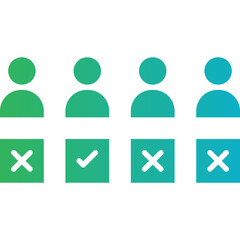 Selection icon single vector illustration