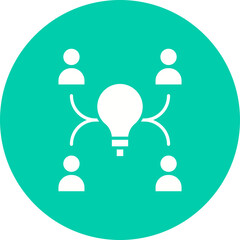 Executive Team icon single vector illustration