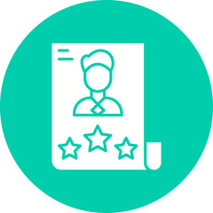 Experience icon single vector illustration