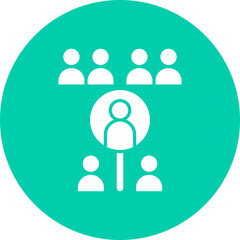 Employees Search icon single vector illustration