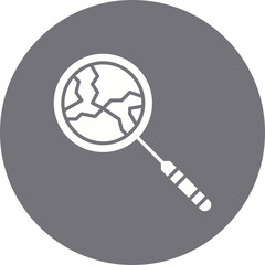 Global Search icon single vector illustration