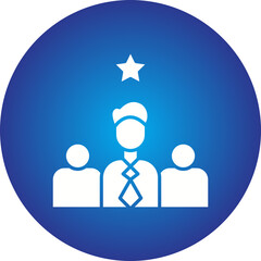 Leadership icon single vector illustration