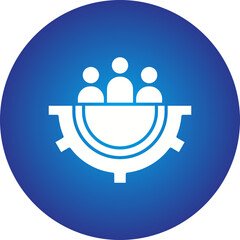 Management Team icon single vector illustration