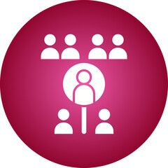 Employees Search icon single vector illustration