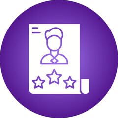 Experience icon single vector illustration