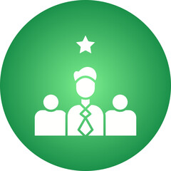 Leadership icon single vector illustration