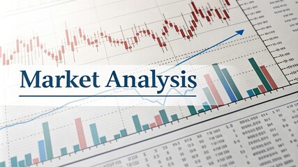 Market Analysis Financial Data Chart Background - A detailed financial data chart showcasing market trends, analysis, and statistical insights for informed financial decision-making.