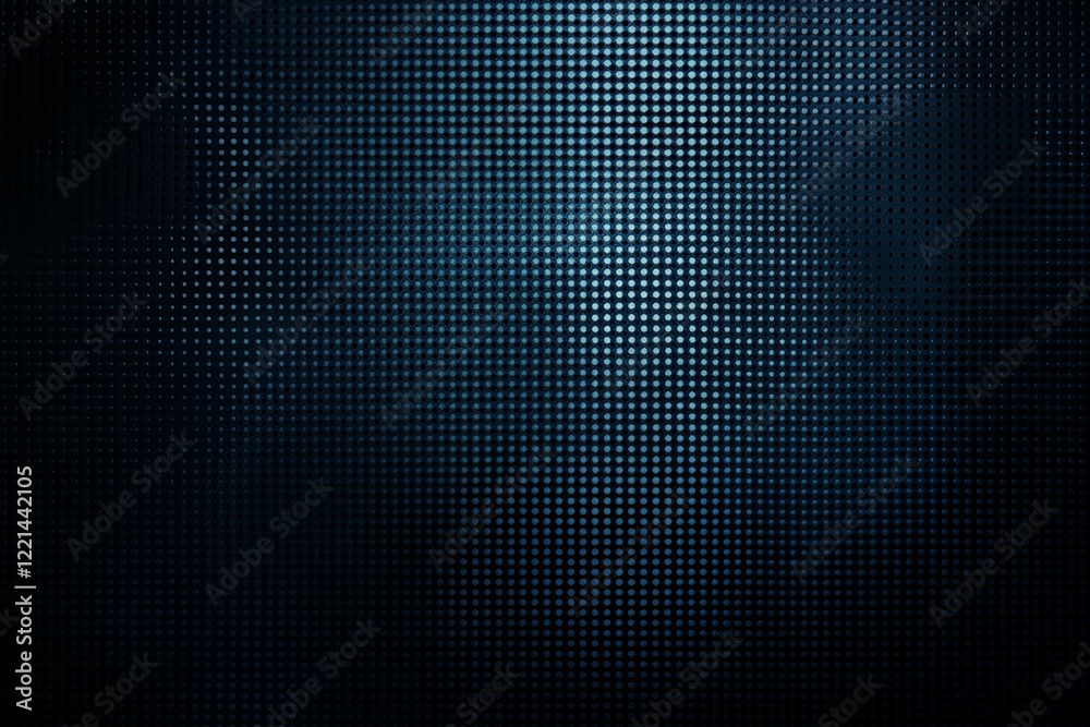 Poster abstract 3d blue dotted pattern with flowing lines and digital style design. business background