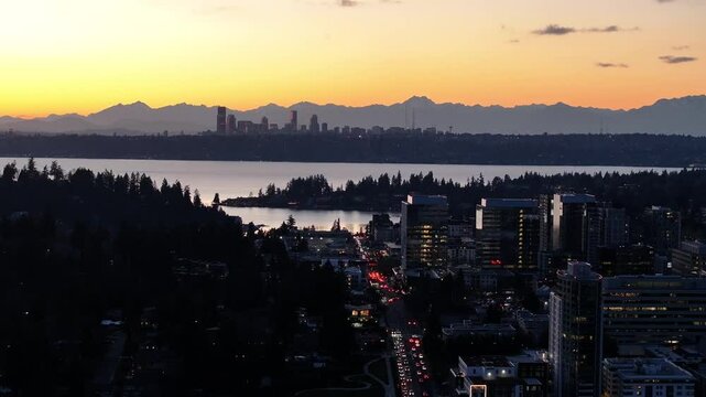 6+ Hundred Bellevue Washington Skyline Royalty-Free Images
