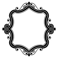 Frame with ornament Illustration, flower, design, outline, template, pattern, Vintage Retro Ornamental Decorative Border Frame, Ornate border, Classy border. Transparent Frame 
