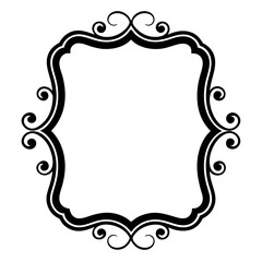 Frame with ornament Illustration, flower, design, outline, template, pattern, Vintage Retro Ornamental Decorative Border Frame, Ornate border, Classy border. Transparent Frame 