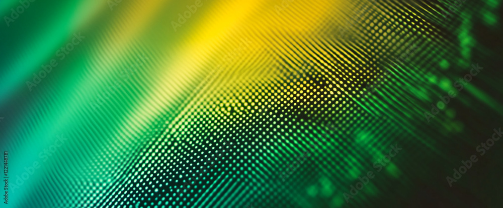 Poster Green and yellow abstract lines pattern with a soft gradient effect. Business background