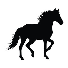 Horse silhouette design vector illustration.