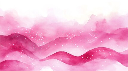 Subtle pink wave fine white hearts scattered throughout soft and refined perfect for romantic wedding or festive decor designs