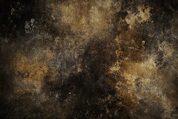 Obraz premium A textured black and brown wall with a dark background, suitable for use in designs where a gritty or urban feel is desired