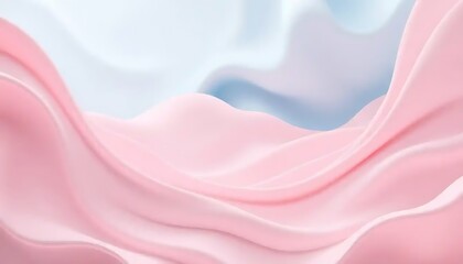 Pink and Blue Draped Fabric Abstract Background