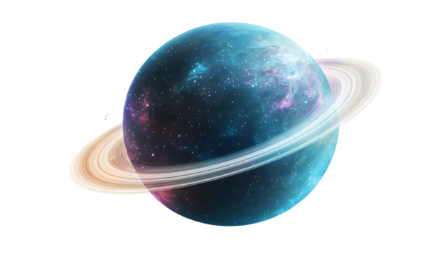 Ringed Planet in a Galaxy