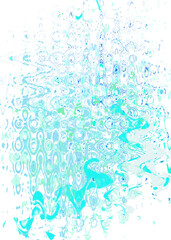 An abstract transparent psychedelic wavy liquid splatter design element overlay.