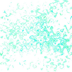 An abstract transparent psychedelic wavy liquid splatter design element overlay.