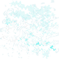 An abstract transparent psychedelic wavy liquid splatter design element overlay.