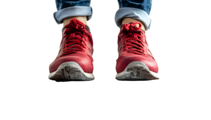 Runner poised at the starting line in a dynamic stance