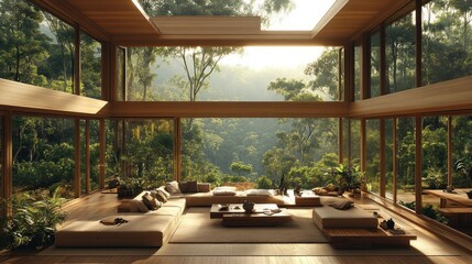 Tranquil Forest Home: A Modern Sanctuary