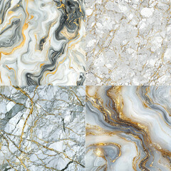 Gray and Gold Marble Textures
