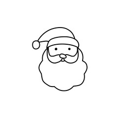 Santa Claus line icons