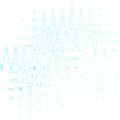 Obraz premium An abstract transparent psychedelic wavy liquid splatter design element overlay.