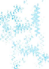 An abstract transparent psychedelic wavy liquid splatter design element overlay.