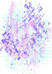 Fototapeta premium An abstract transparent psychedelic wavy liquid splatter design element overlay.