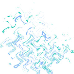 An abstract transparent psychedelic wavy liquid splatter design element overlay.